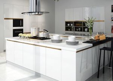 Lacquered MDF Kitchen Cabinets