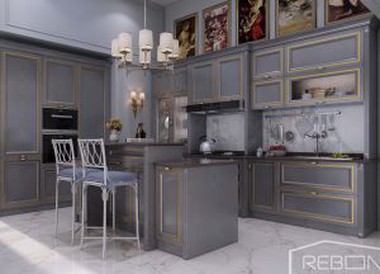 Polyvinyl Chloride Kitchen Cabinet