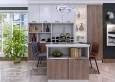PVC Thermofoil Modern Cabinet