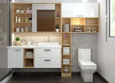 White Bathroom Furniture Cabinet