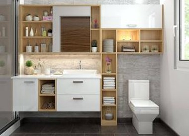 White Bathroom Furniture Cabinet