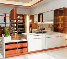 White PVC Kitchen Cabinet