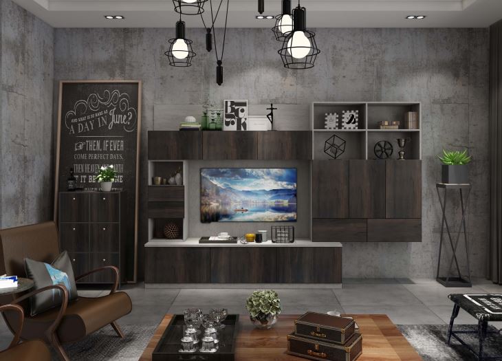 TV Unit Cabinet Set