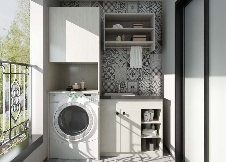 White Bathroom Furniture Cabinet