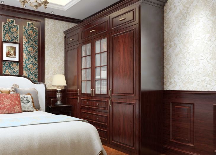 Wood Armoire With Drawers