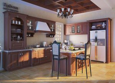 American Style PVC Kitchen Cupboards