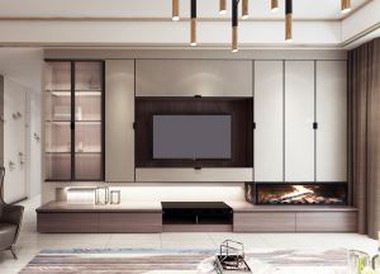 Living Room Built in Cabinets