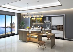 Melamine Board Kitchen Cabinet