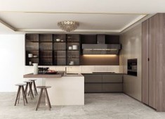 Modular Melamine Kitchen Cabinet