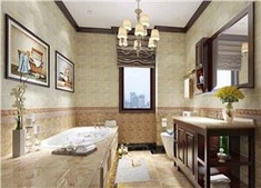Natural Wood Bathroom Cabinet