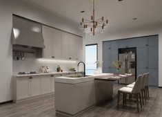 Off White Nordic Kitchen Cabinet