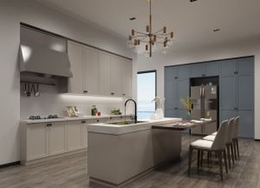Off White Nordic Kitchen Cabinet