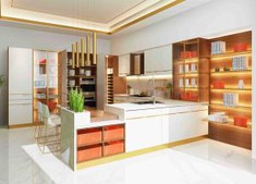 PVC Membrane Kitchen Cabinets