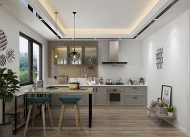 PVC Modular Kitchen Cabinet