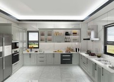 U Shaped Kitchen Cabinet