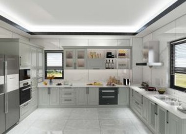 U Shaped Kitchen Cabinet