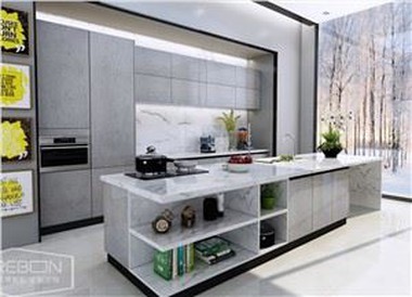 Vinyl Coating Kitchen Cabinet