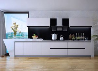 White Lacquer Kitchen Cabinet