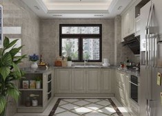 Wood Grain Thermofoil Kitchen Cabinets