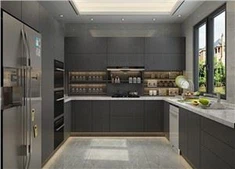 Black Stylish Kitchen Cabinets