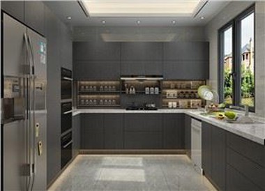 Black Stylish Kitchen Cabinets