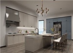 Elegant PVC Kitchen Cabinets