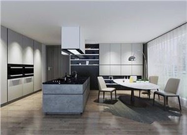 Grey UV Kitchen Cabinet