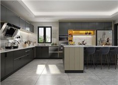 Membrane Press Kitchen Cabinet
