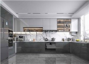 UV High Gloss Kitchen Cabinet