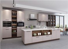 PVC Vinyl Kitchen Cabinets