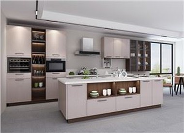 PVC Vinyl Kitchen Cabinets