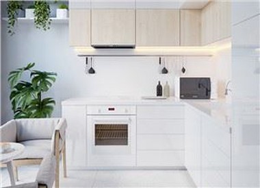 White Gloss Flat Panel Cabinets