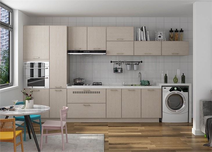 Straight Line Kitchen Cabinet