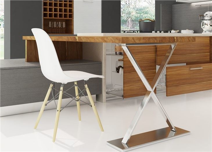 Horizontal Grain Kitchen Cabinet
