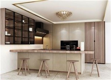 Glass Door Kitchen Cabinet