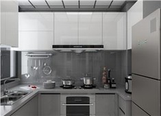 Lacquered Delicate Kitchen Cabinet