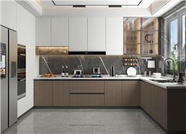 Grain Membrane Kitchen Cabinet