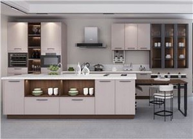 Membrane Covering Kitchen Cabinets