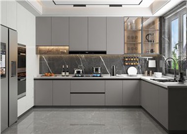 Warm Grey Kitchen Cabinets