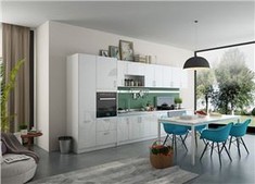 White Glossy Kitchen Cabinets