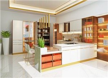 White PVC Kitchen Cabinets