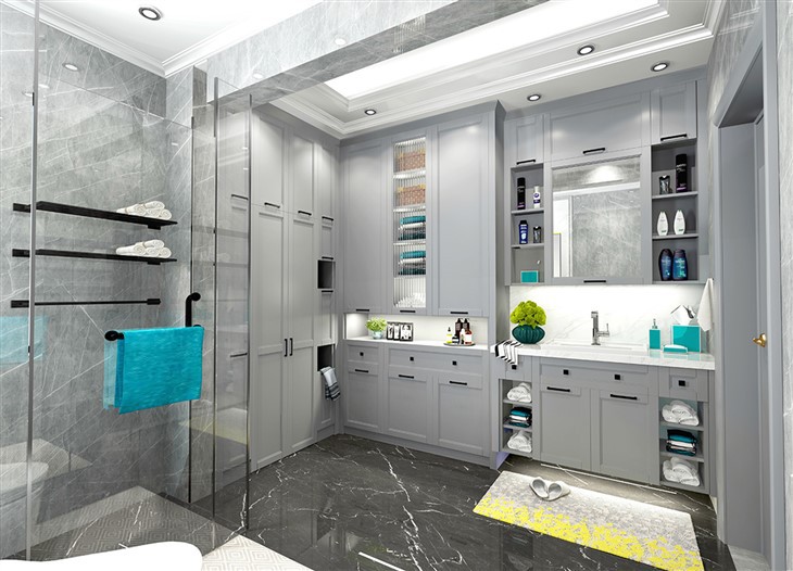 Blue Grey Bathroom Vanity
