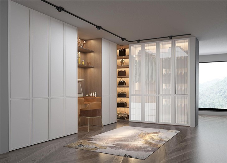 Glass Door Bedroom Wardrobe