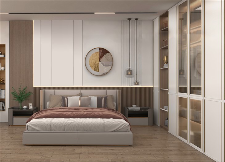 Glass Door Bedroom Wardrobe