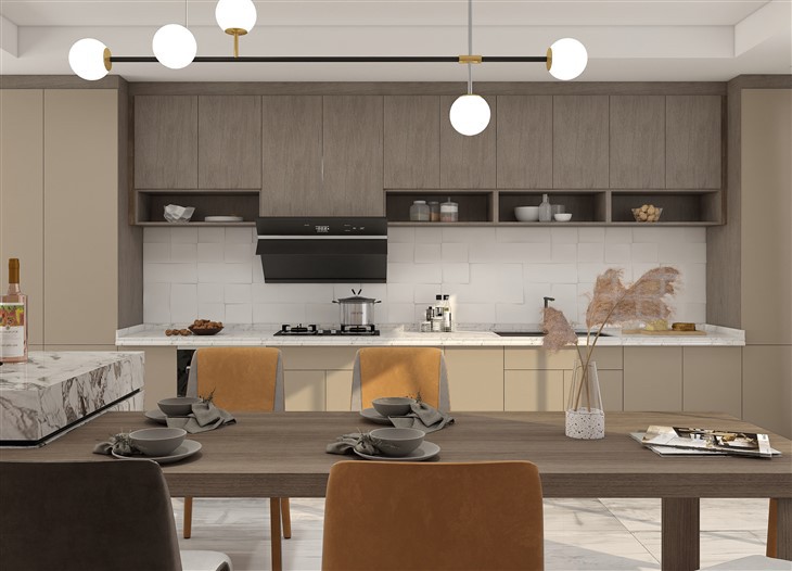 Light Brown Kitchen Cabinet