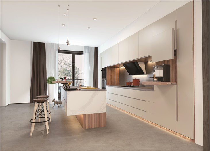 MDF Lacquer Kitchen Cabinet