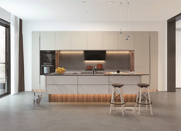 MDF Lacquer Kitchen Cabinet