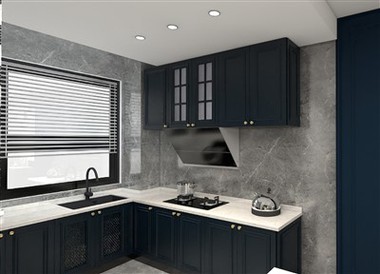 Blue Vinyl Kitchen Cabinets