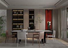 Built-In Dining Room Cabinets