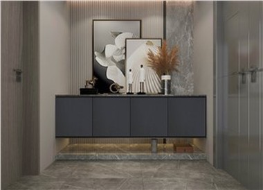 Grey Hallway Cabinet